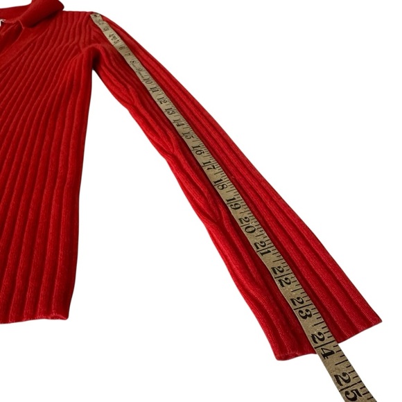 VERONICA BEARD LAZANA CASHMERE RED SWEATER SIZE SMALL - Picture 14 of 16
